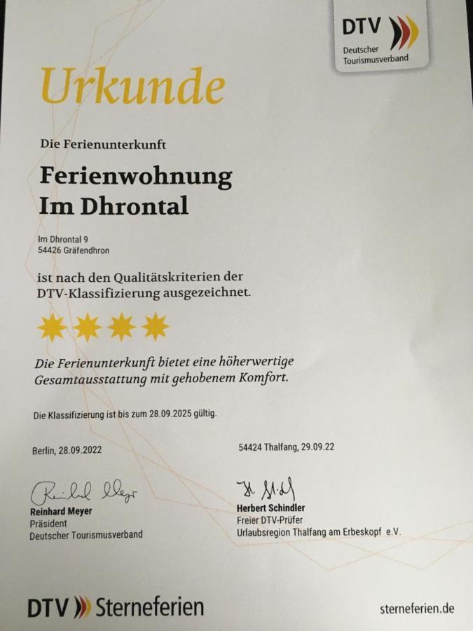Ferienwohnung Im Dhrontal Grafendhron Buitenkant foto